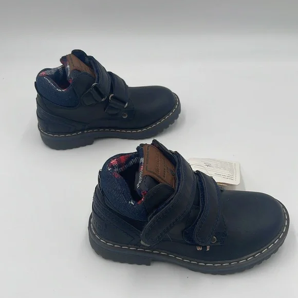 NWT Apakowa toddler water resistant ankle boots navy blue size 25 - Picture 6 of 10